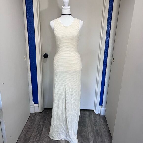 Rag & Bone Ivory Textured Knit Maxi Dress - Size Small, New with Tags - Picture 2 of 7